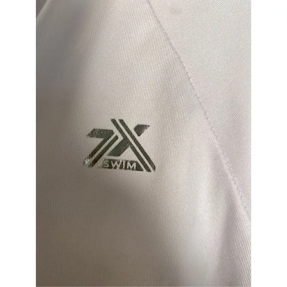 Zeroxposur women’s swimwear rash, guard, sun protection, 1/4 zip top size large